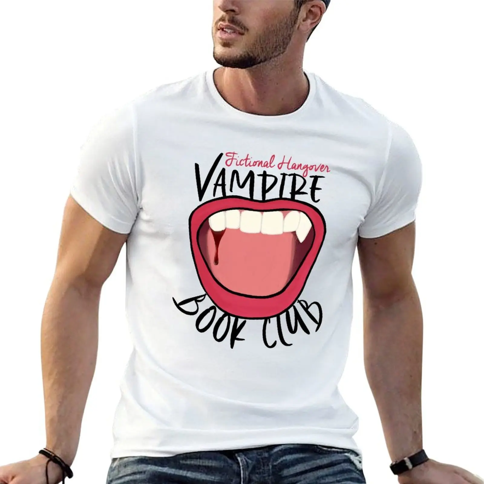 

Vampire Book Club T-Shirt t shirt man casual g man t shirts for men men t shirt cotton 100% T-shirt