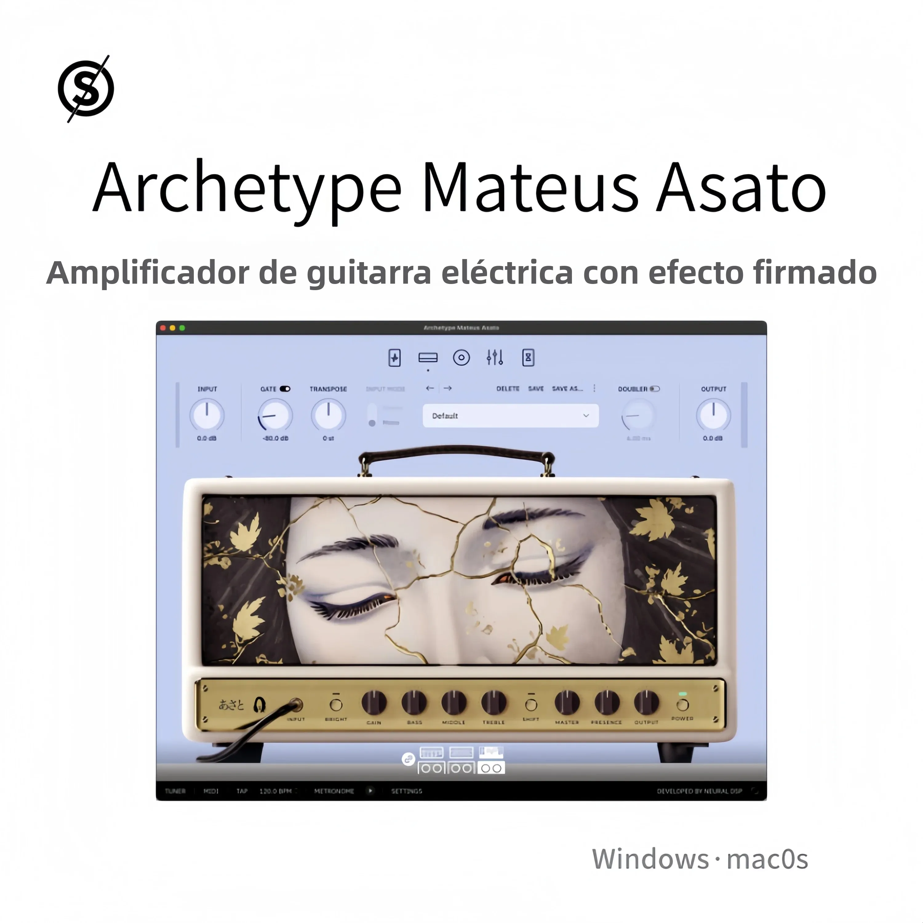 Archetype Mateus Asato Signature - Amplificador de guitarra eléctrica con efectos para Win/, Cubase, sonido integrado y ot...