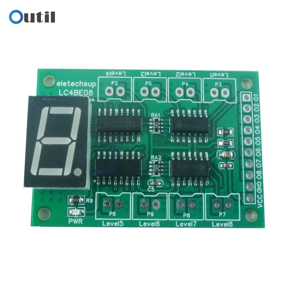 8CH Water Level Digital Tube Display Board Controller Liquid Sensor Module for Arduino for UNO MEGA Raspberry pi ESP8266 NodeMcu