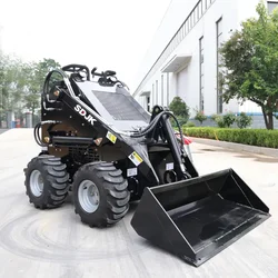 Factory 500KG Skid Steer Diesel Loaders Mini Skid Steer Loader Epa Engine Loaders with attachment commission