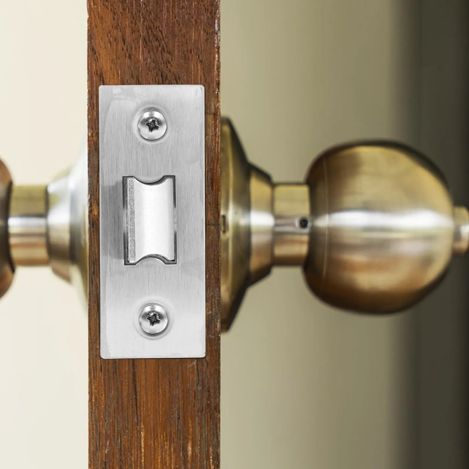 

Трубчатые врезные ручки-замки для дверей, регулируемые, из нержавеющей стали, с винтовым механизмом, подходят для раздвижных дверей-амбарных, безопасный замок