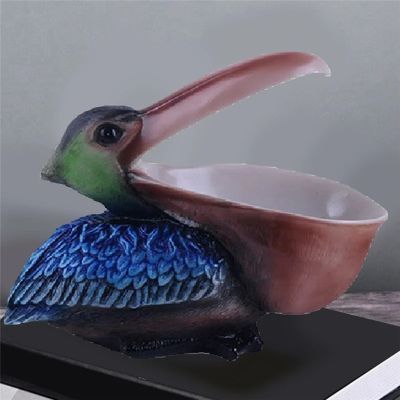 

AB15-Pelican Ornaments-Keys And Jewelry Storage Of Resin Toucans, Ideal Choice For Living Room, Creativehome Decoration.
