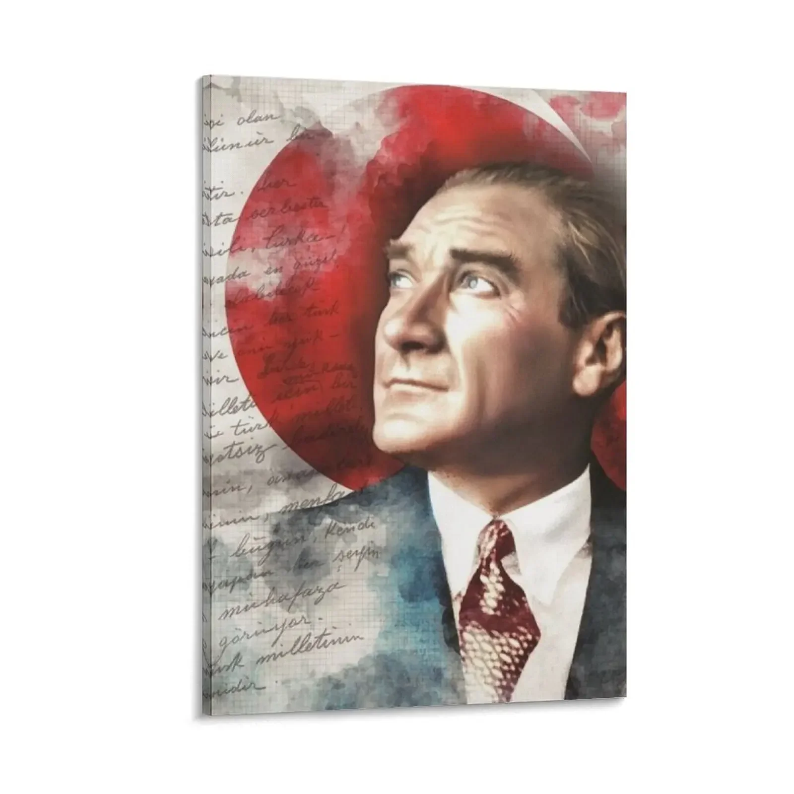 

Ataturk Turkish Flag Canvas Painting room decorations aesthetic large paintings modern living room decoration house decoration