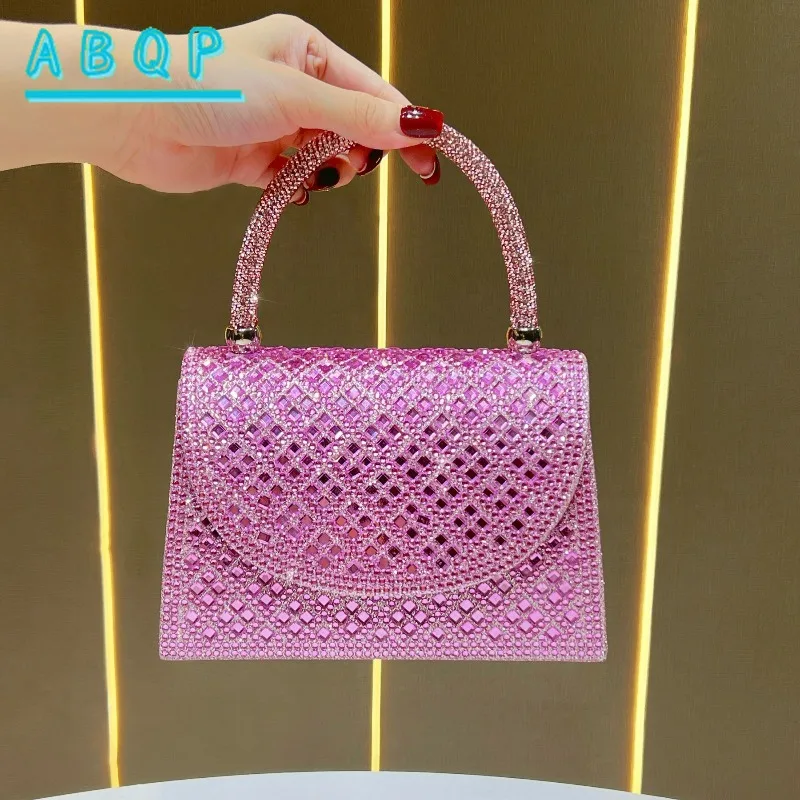 new-dinner-women's-bag-luxury-brand-dinner-party-clutch-bag-diamond-encrusted-shiny-women's-shoulder-messenger-bag-high-quality