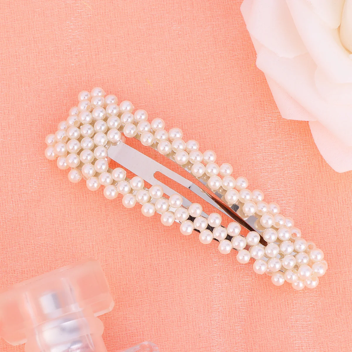 Hoogtepunten Druppelvorm Parel Haarspeldjes Maat M Stijlvolle Bang Clip Mode Haarspeld voor Bruiloft Vergadering Haaraccessoires