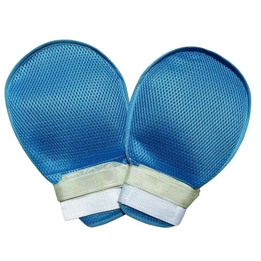 Breathable Anti-scratch Gloves Adjustable Patient Safety Restraint Glove Fastening Strap Detachable Hand Control Gloves