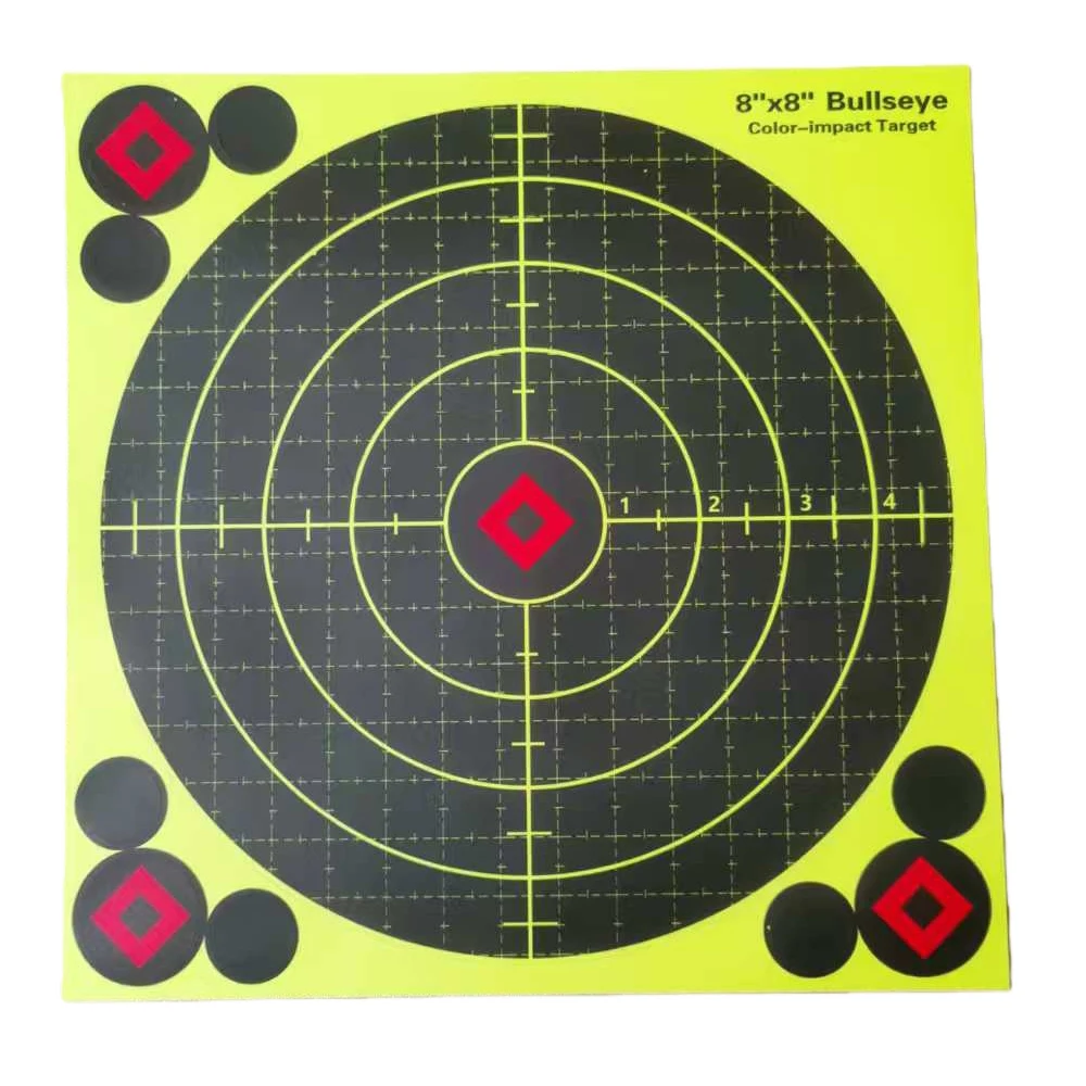 8*8 inches, Multiple Styles Available, 10 Pcs/Pack, Hunting and Shooting Practice Splatter Color-Changing Target Stickers