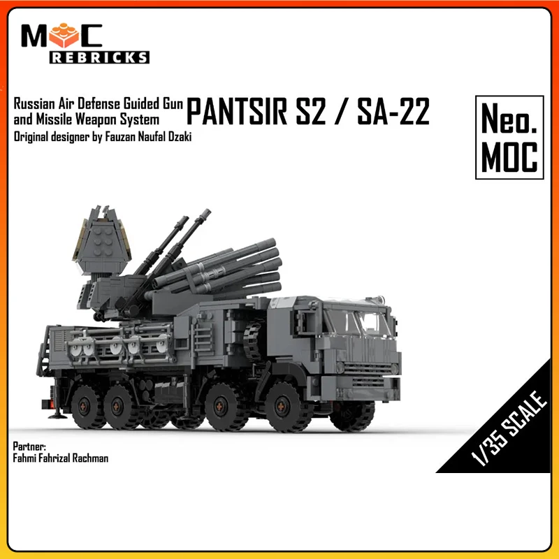 

Military Weapons Russian Air Defense Guided Gun and Missile Weapon System Building Block Assembly Model Technology Bricks Toys