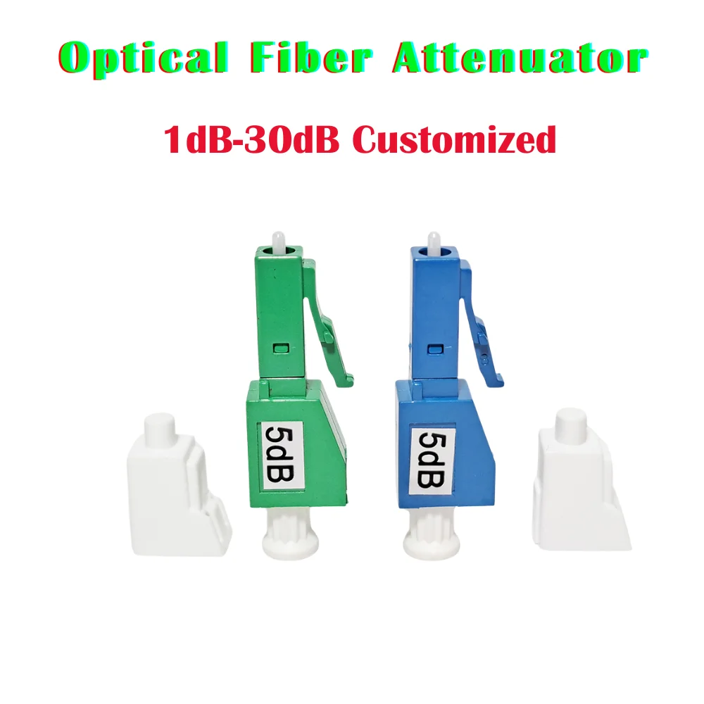 

10PCS 3dB 5dB 7dB 10dB LC Fiber Optic Attenuator LC/UPC LC/APC plastic male FTTH Fiber Attenuator Adapter Free Shipping