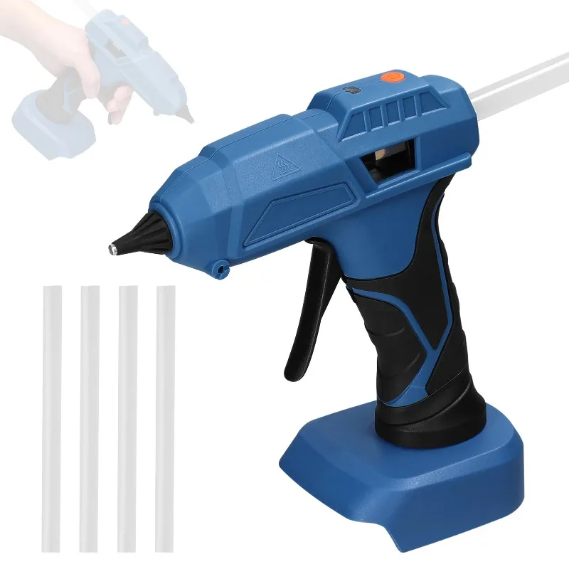 

Professional Cordless Hot Melt Glue Machine Portable Home Use Hot Melt Glue Machine Craft DIY Repairing Tool Kits with GlueStick