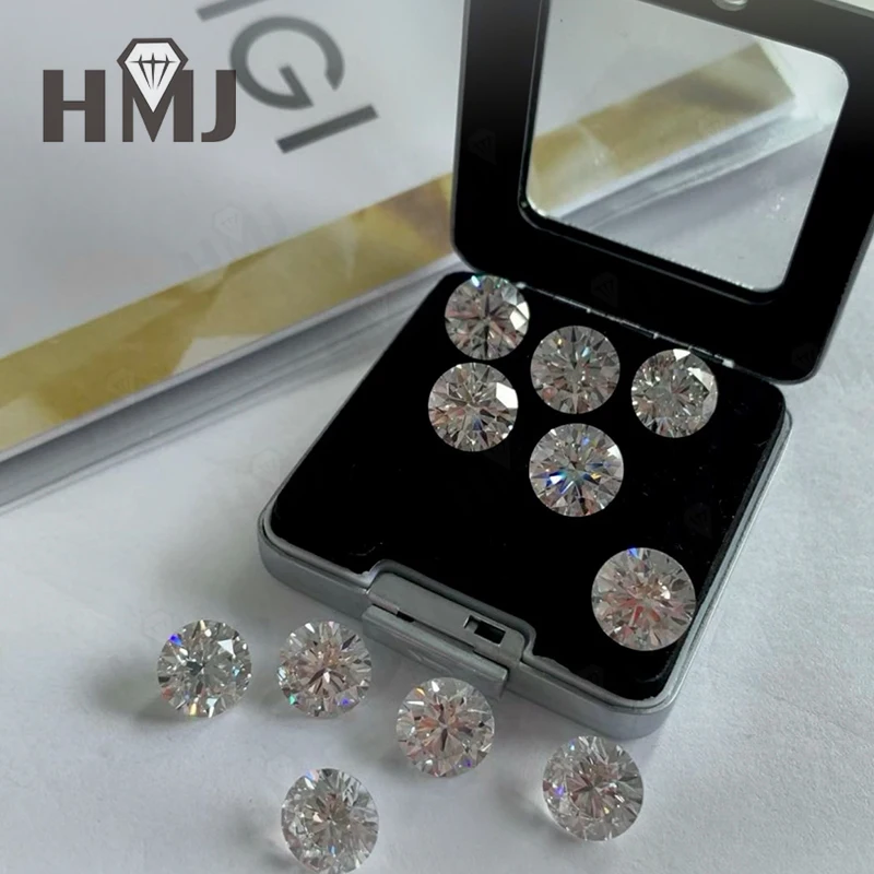 

Lab Grown Diamonds Round Cut With IGI certificate 1ct 1.5ct 2ct 2.5ct 3ct 5ct CVD HPHT Laboratory Diamond Customize Jewelry