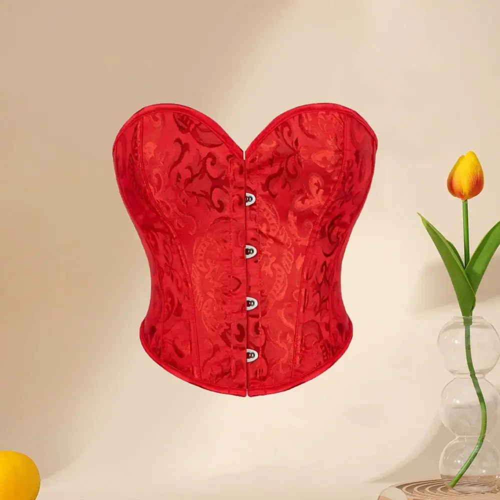 

Elastic Flower Waistband Vest Slim fit Spicy Girl Style Satin Corset Sleeveless Summer Crop Tops Ladies