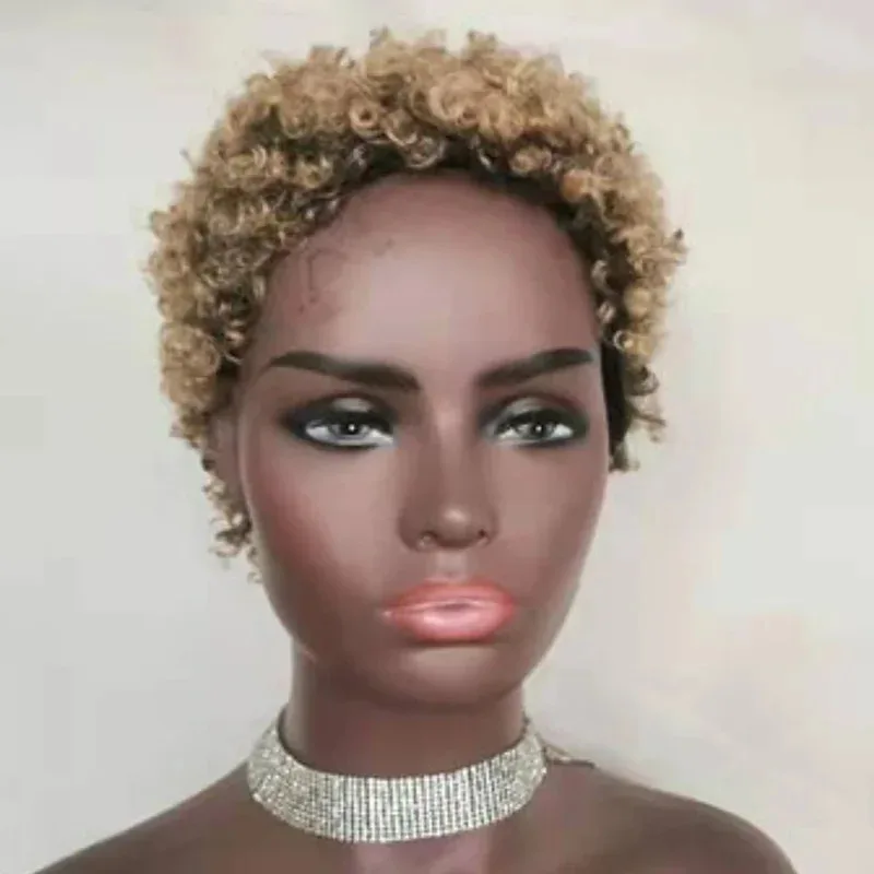 New Fashion Afro Kinky Synthetic Short For Black Women Rose Net Screw Curly Heat Resistant Fiber Wig Daily Use - view 4