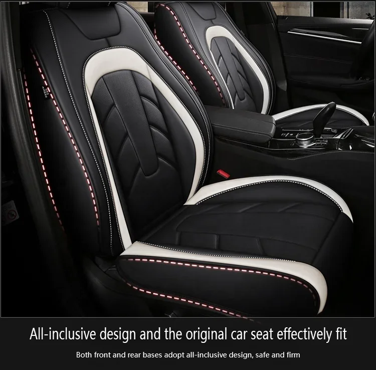 Five-seater Leather Seat Cover, High Quality Universal Breathable Waterproof Car Leather  Wholesale Pvc Car Seat Covers