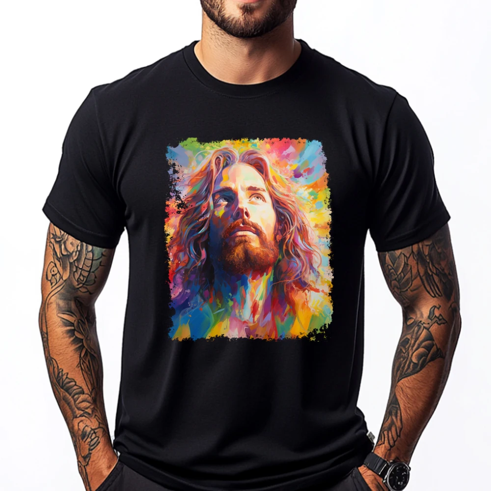 

I Love Jesus Christ Cute Religious Christianity Graphic Tee Shirt Breathable New In Tops & Tees Printed On