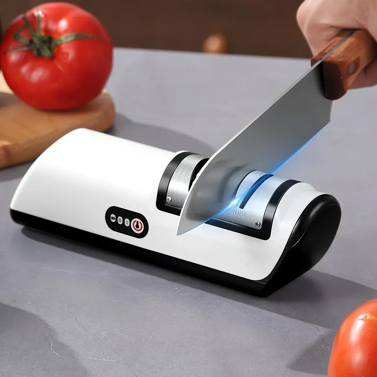 1PC Kitchen Electric Knife Sharpener Multifunctional Automatic Professional 4 Gears Electric Knife Sharpener Kitchen Accessories