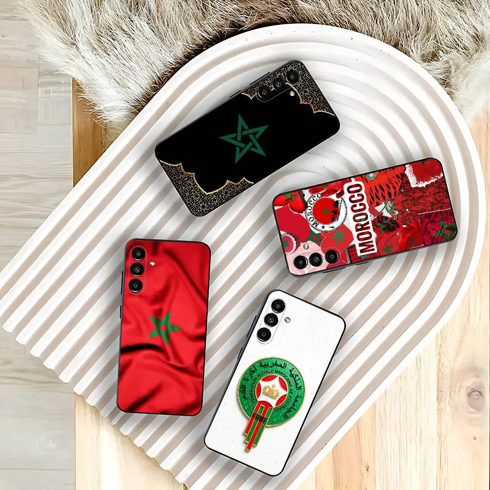 Morocco Flag Phone Case Silicone Soft For Samsung  Galaxy A73,31,32,72,41,53,52,71,22,5G,Note,J7,8,9