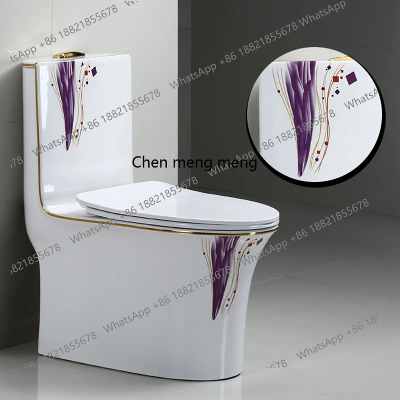 

Household large-diameter siphon super whirlpool toilet silent pumping deodorant toilet anti-blocking