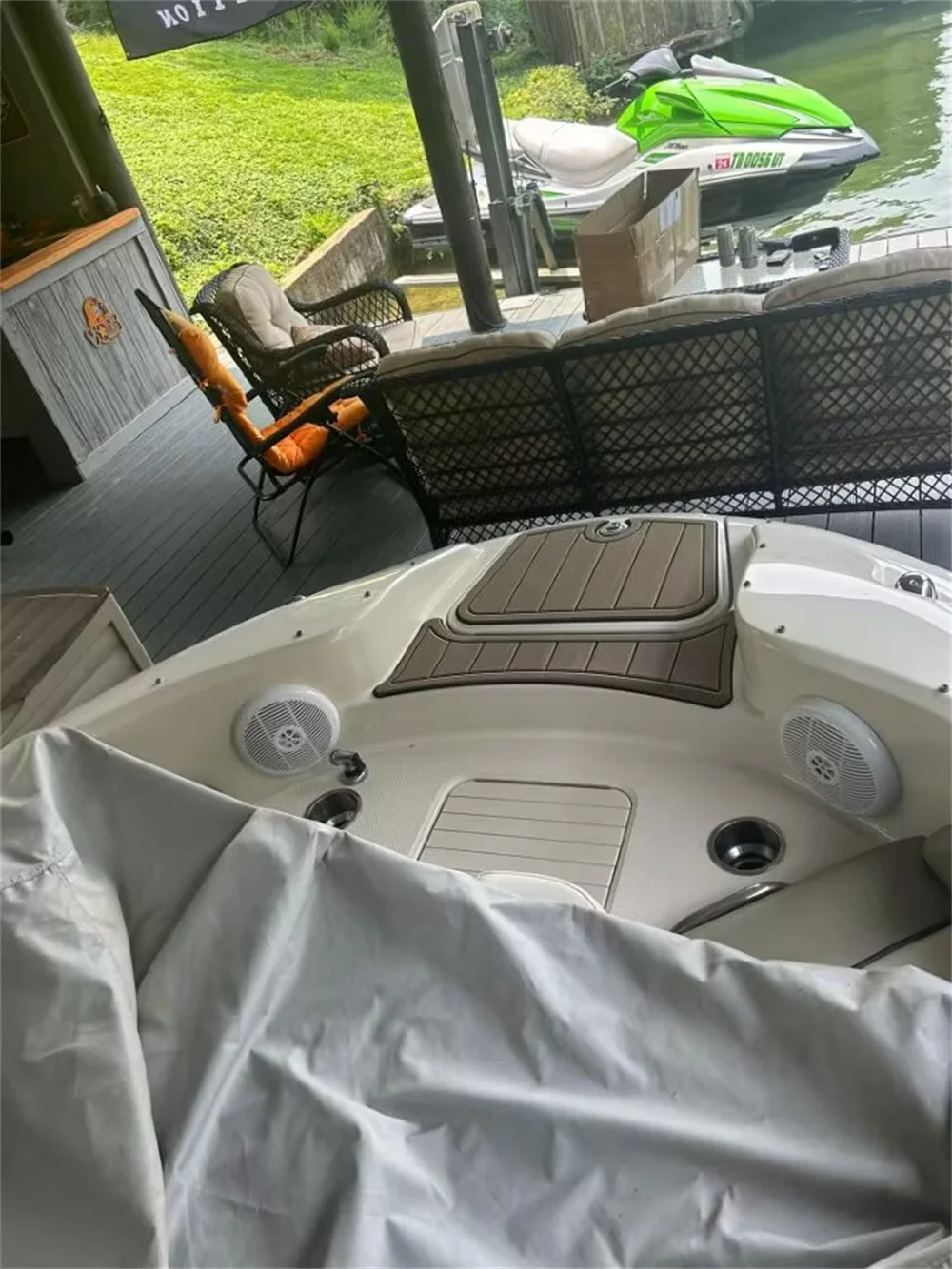 

2001 Chaparral 196 SSI Платформа для плавания Кокпита Лодка из пенопласта EVA Тиковая палуба Напольный коврик Seadek MarineMat Стиль Самоклеящиеся gyiesksj