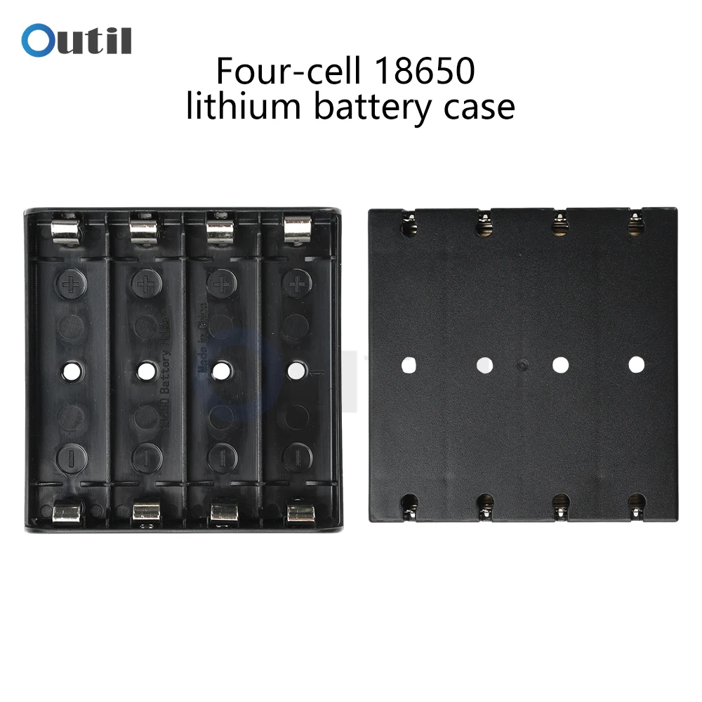 18650 Parallel 1/2/3/4/18650 Battery Holder 18650 Storage Box Case 18650 Parallel Battery Box Shell