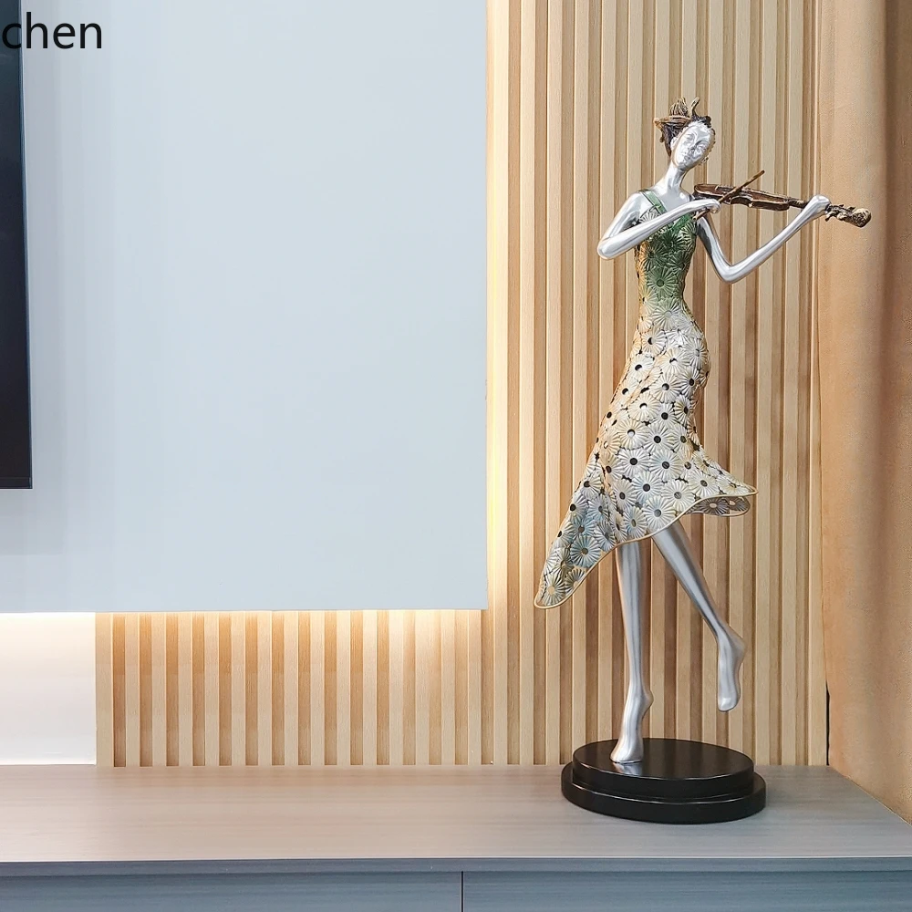 

ZML Metal Abstract Figure Sculpture Ornament Living Room Soft Decoration Modern Minimalist Instrument Display