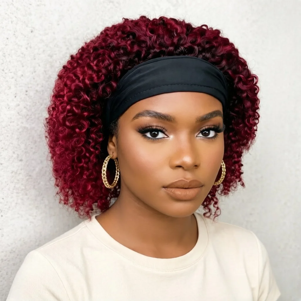 Afro Kinky Wave Wig Side View