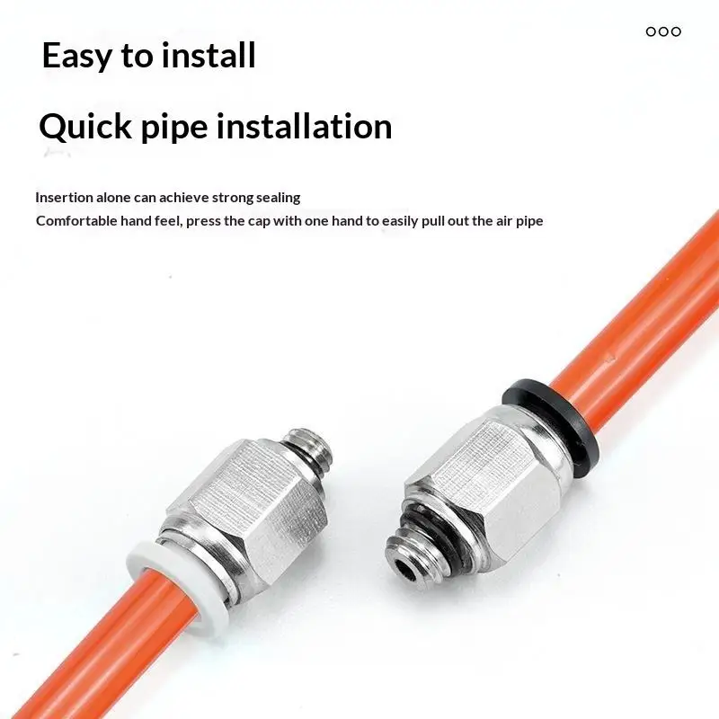Messing-Pneumatik-Winkelstück, Schnellkupplung, Mehrfachgewinde, Luftrohrverbinder, korrosionsbeständig, für industrielle Luftleitungsinstallationen – Detail 6