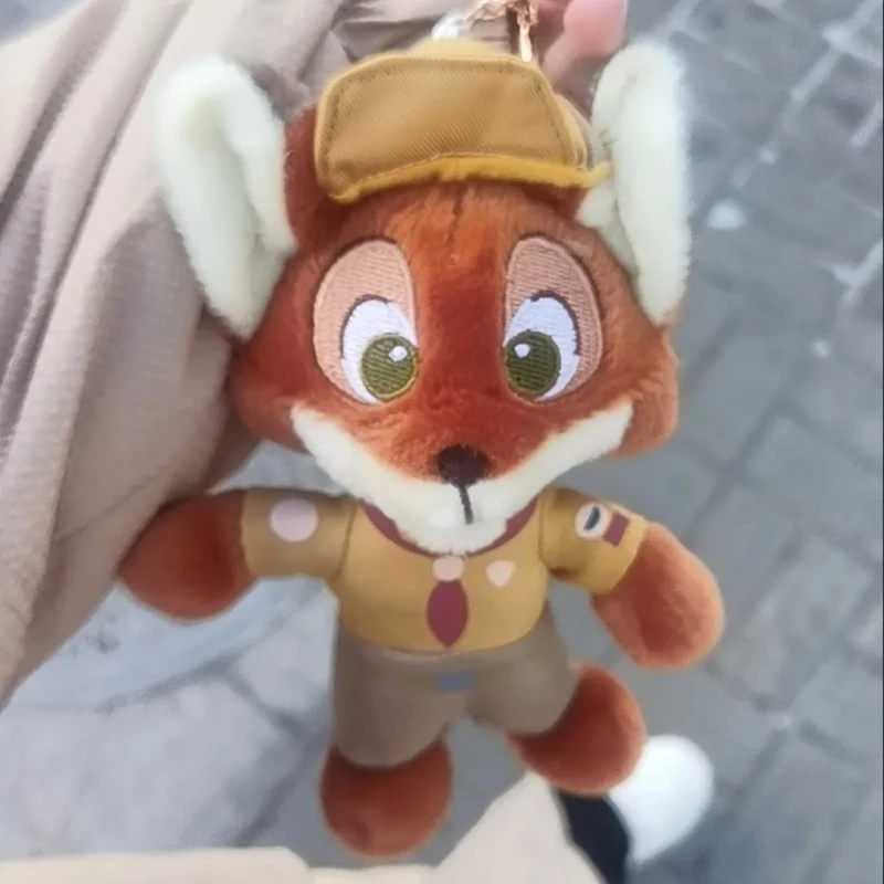 2024 New Disney Zootopia Nick Plush Dolls Kawaii Cartoon Animals Fox Stuffed Doll Keychain Bags Pendant Ornaments Cute Gift Toys