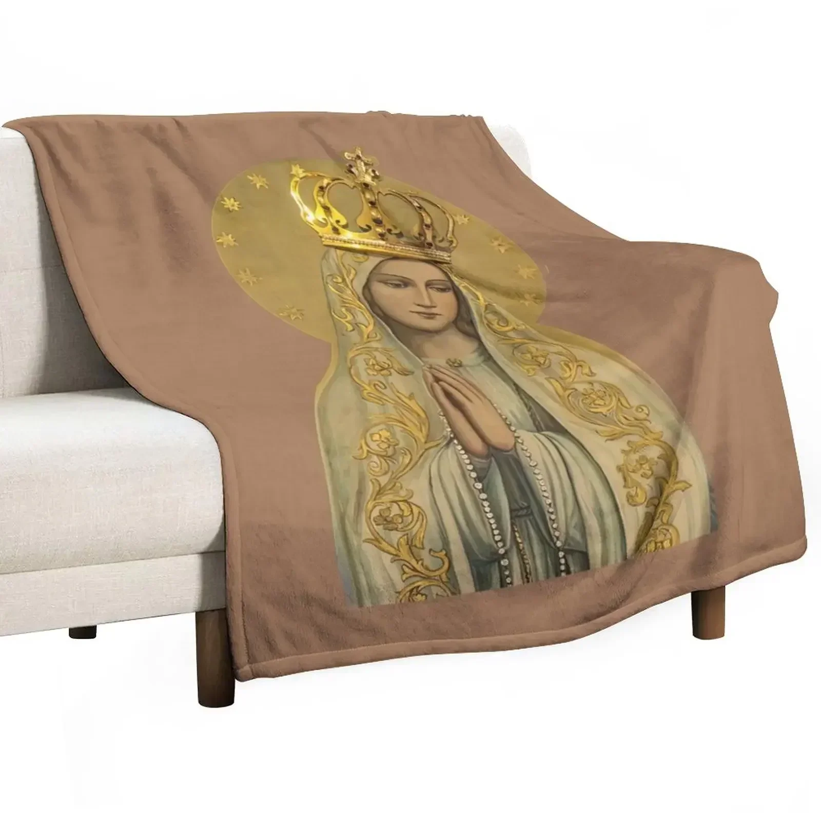 

Our Lady of Rosary Throw Blanket Weighted Sleeping Bag halloween valentine gift ideas Blankets