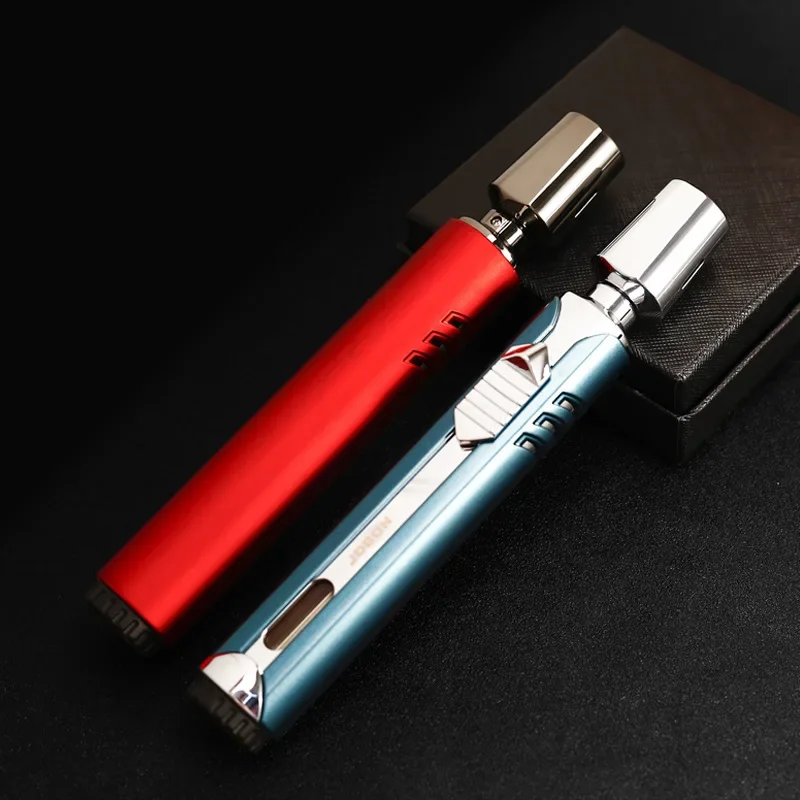 Metal Gas Windproof Direct Charge Turbine Torch Igniter Lighter Kitchen Outdoor Windproof Barbecue Camping Lighter Gift For Men