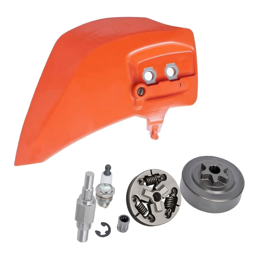 P021049030 For Chainsaw Clutch Cover For CS-310 CS-352 Chain Saw 3/8''  6T Clutch Drum Sprocket Set With Needle Bearing Circlip