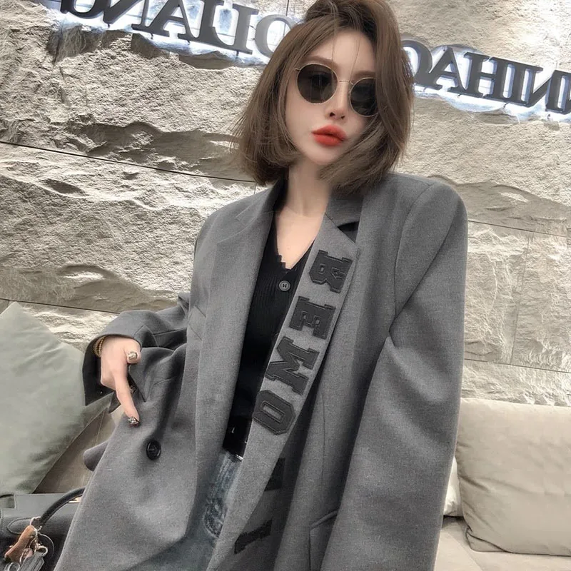 High End New Korean Style Fashionable Suit Loose and Slim Commuting Senior Coat Jacket Women's Coat Blazer Women Office Outfits