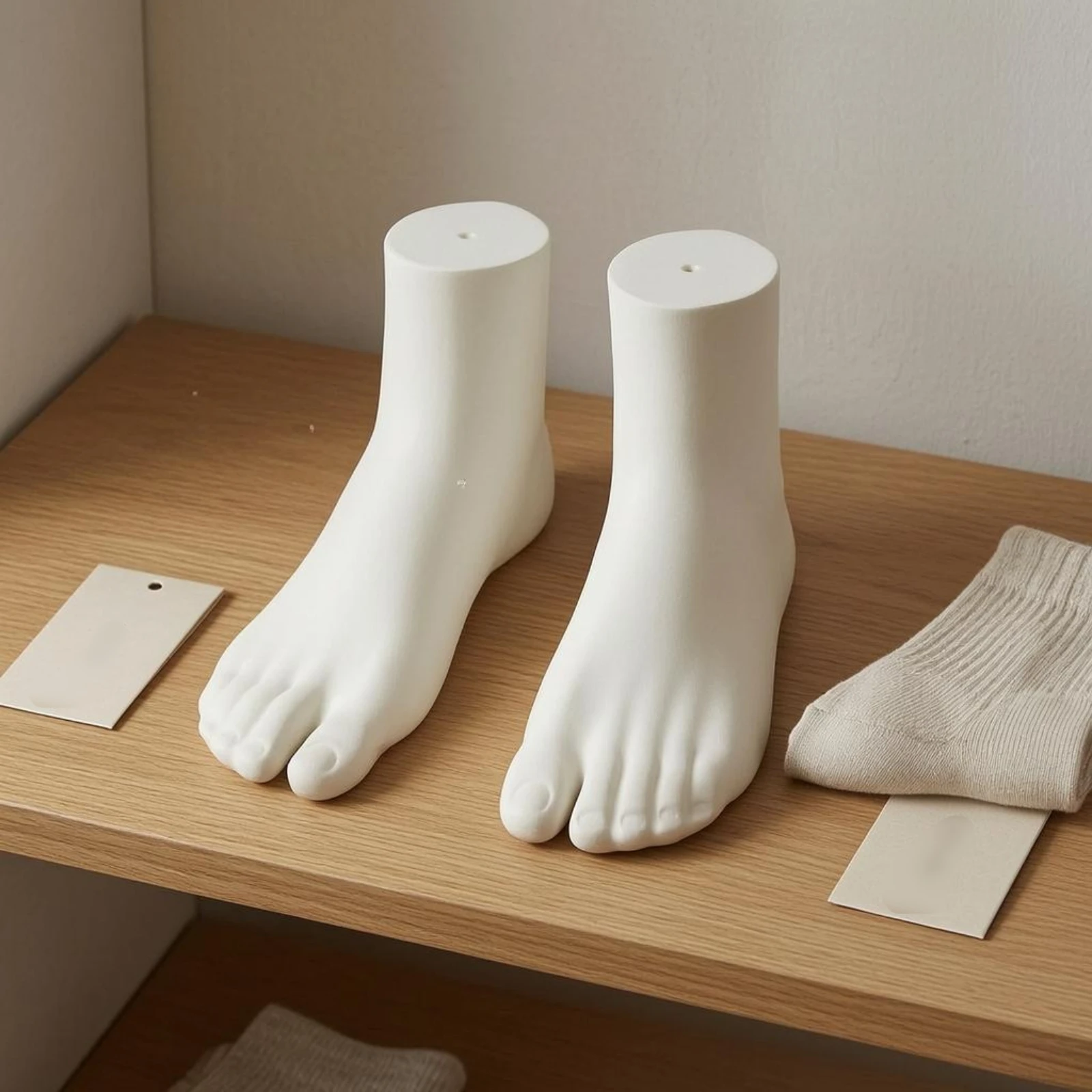

PVC Foot Display Model Stable Base Toe-Separated Foot Model Long-Lasting Realistic