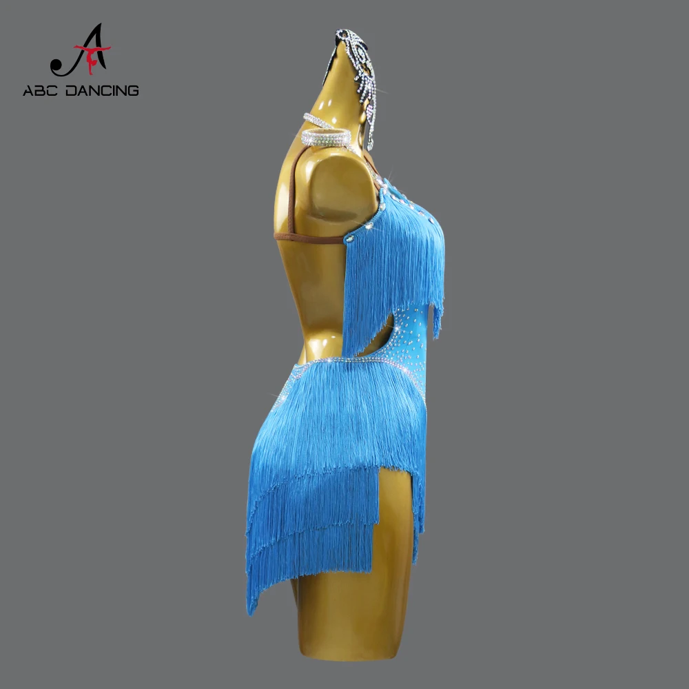 فستان رقص قاعة الرقص النسائية بدلة رياضية لاتينية أطقم أزياء نسائية ملابس الرقص الأمريكية ملابس الفتيات هامشية 2025 حفلات مثيرة للحفلات الراقصة #4