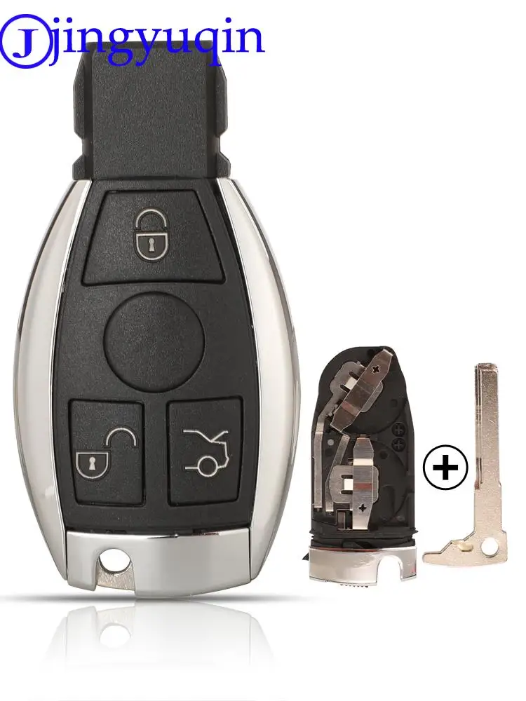 jingyuqin 3 Buttons Smart Remote Car Key Shell For Mercedes Benz BGA NEC C E R S CL GL SL CLK SLK Remote Key Fob