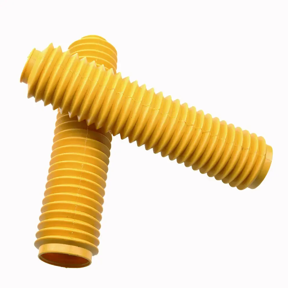 40mm Fork Motorcycle Yellow Rubber Boot Universal Dust Jacket Cover Dirt Off Bike