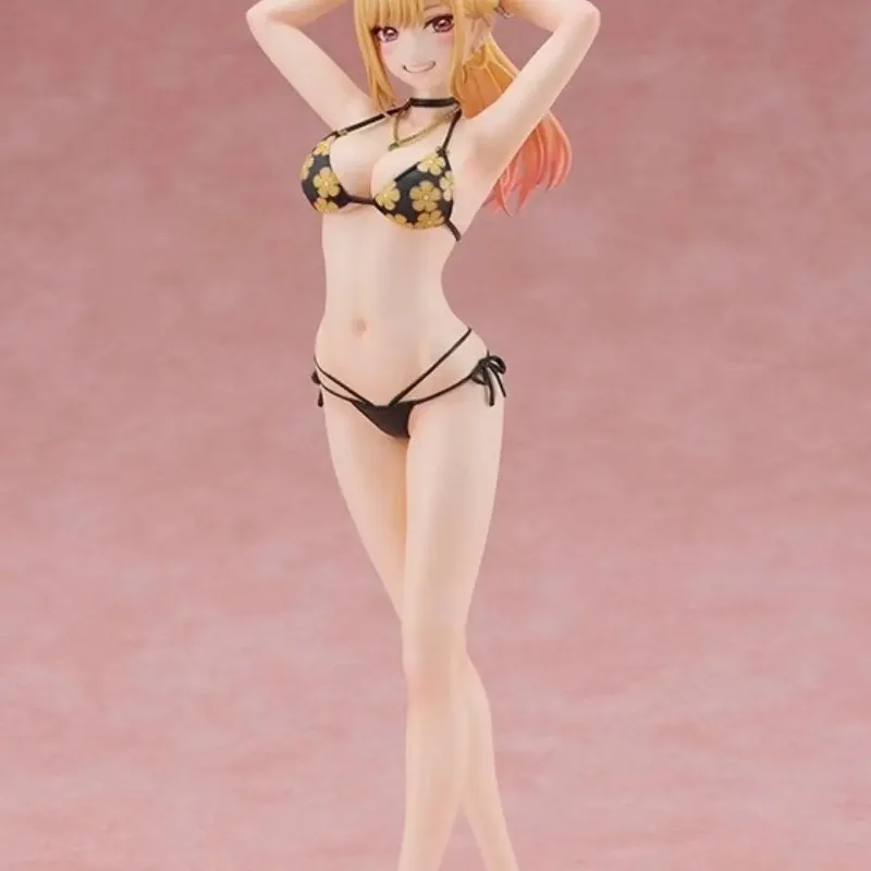 Figurki akcji Kitagawa Marin w stroju kąpielowym z PVC, anime My Dress-Up Darling, seksowne modele dziewczyn, kolekcjonerskie figurki, dekoracje na biurko, zabawki, prezenty