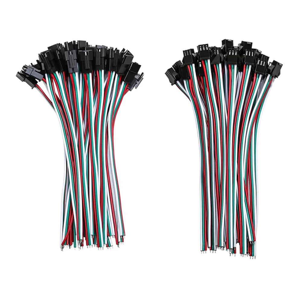 

Соединители для проводов 15 см. Светодиодный разъем. Устойчивость к холоду и высоким температурам. Надежное и безопасное соединение. Простота в использовании для WS2812.