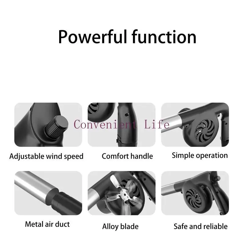 L1EE في الهواء الطلق مروحة الشواء منفاخ لاسلكي المحمولة نزهة التخييم شواء شواء منفاخ