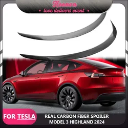 Per Tesla Model 3 Highland Spoiler tronco posteriore in fibra di carbonio aletta posteriore ad alte prestazioni 2024 Model3 accessori Auto