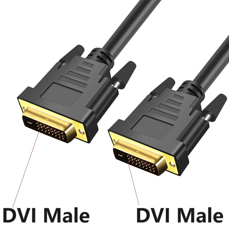 

5m 3m 1.5m DVI to DVI Cable Male to Male DVI 24+1 computer monitor connection DVI video cable for LCD DVD HDTV XBOX