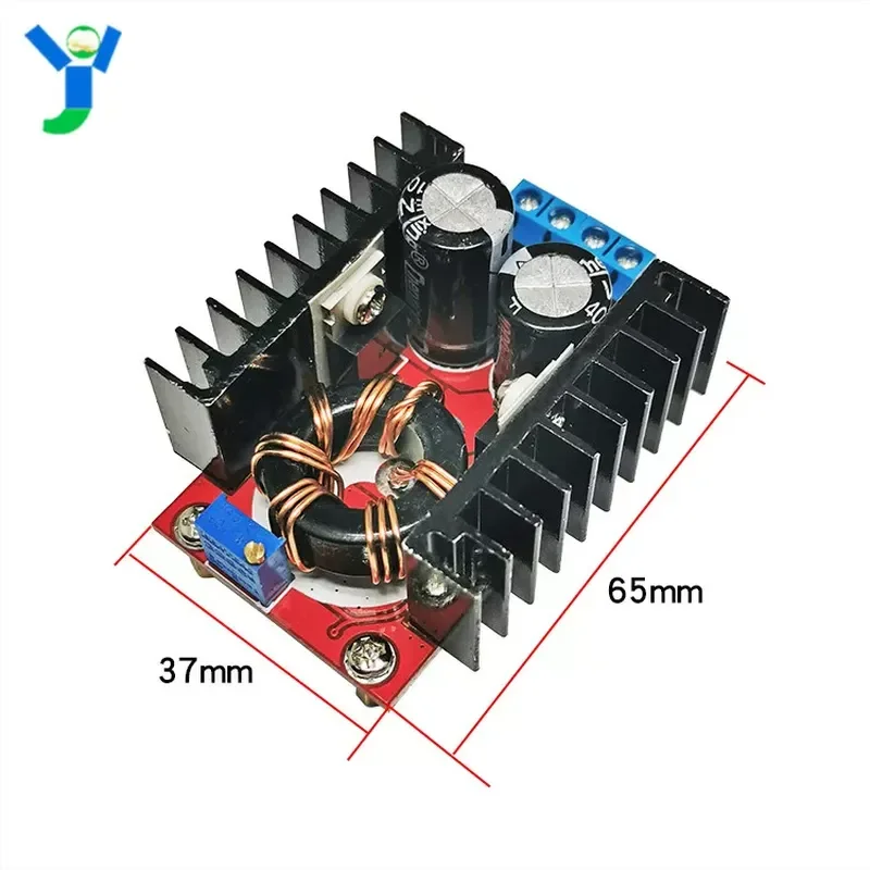 100W adjustable boost power supply module DC-DC charging power supply board 10-32V to 60-90V continuously adjustable