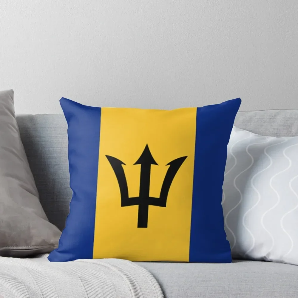 Barbados Flag Throw Pillow Christmas Pillows Custom Cushion Rectangular Cushion Cover christmas supplies pillow