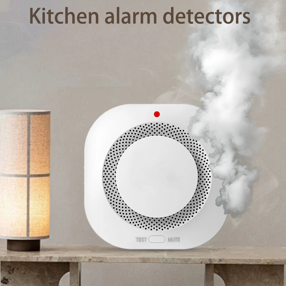 Smoke Detector Warning alarm, Indoor Fire Detection, 85dB Siren Sound Alarm For House Restaurant Hotel Office