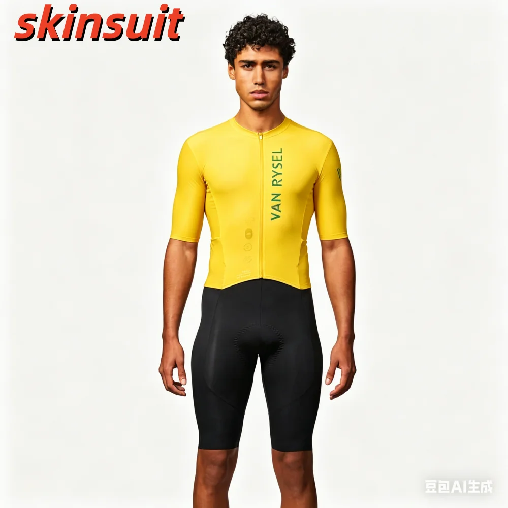 Cycling Triathlon Suit Men Cycling Short Sleeve Quick Dry Jumpsuit Trisuit skinsuit Bicycle Equipment Mono Ciclismo Hombre 2026 view 5