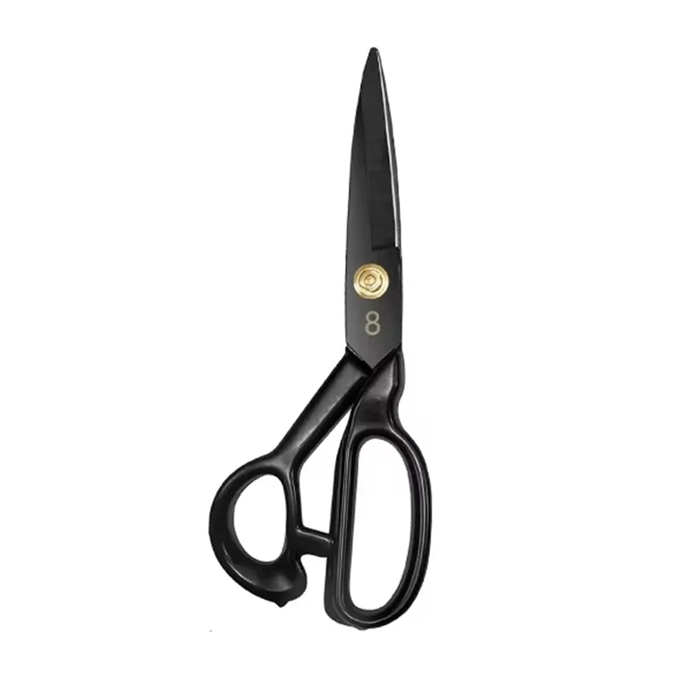 

8-12inch Tailor Scissors Ergonomic Black Leather Cutting Scissors Comfort Grip Handled Durable Sewing Shears Home Sewing