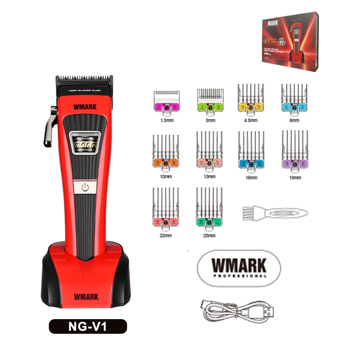 WMARK NG-VT1 Hair Trimmer for Men Professional Cordless External