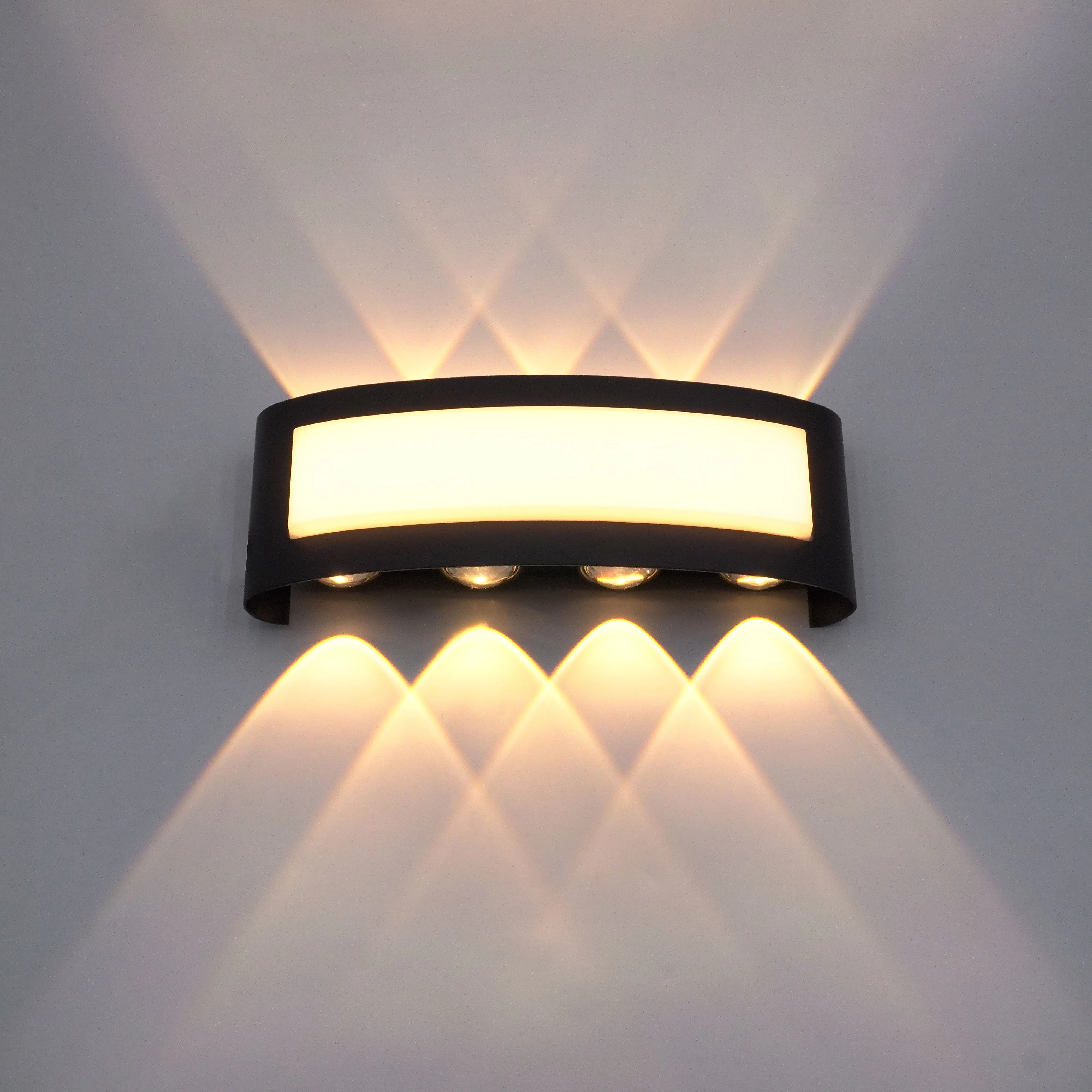 Nouveau Lumière LED étanche en aluminium 4W/6W/8W applique murale effet lumière escalier lumière lit lumière