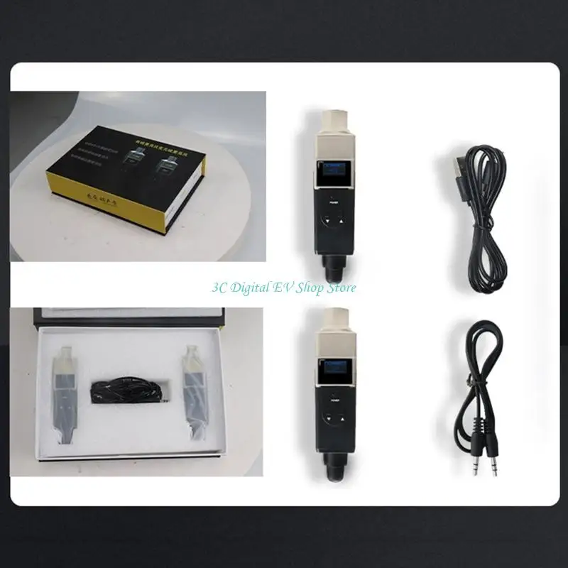 

E74D Microphone Wireless System XLR Transmitter &Receiver for Dynamic Mic Mixer