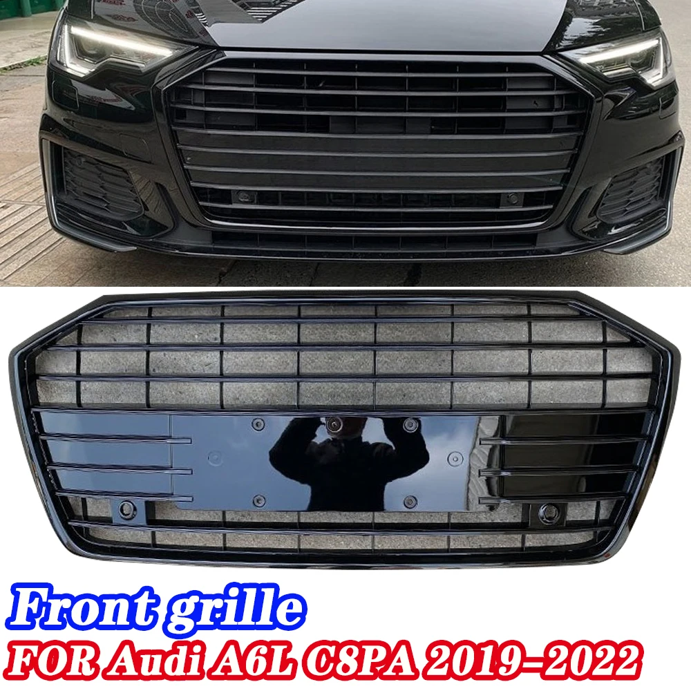 

Подходит для модифицированной глянцевой черной решетки A6 19, 20, 21, 22, A6L C8 Black Warrior, сетка центральной решетки на передней панели